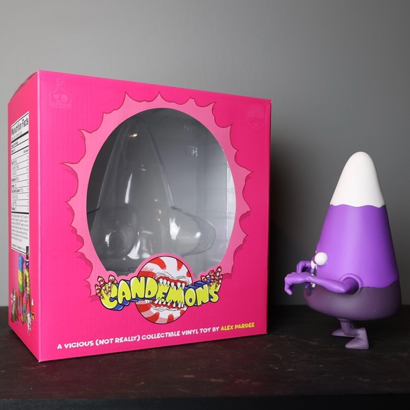 ALEX PARDEE CANDEMON CORNELIUS PURPLE GRIMACING EDITION - Picture 3 of 4